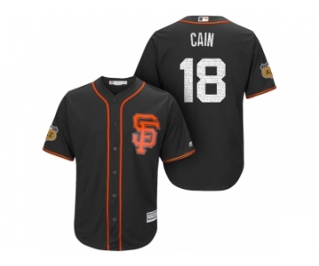 Men's San Francisco Giants #18 Matt Cain 2017 Spring Training Cool Base Stitched MLB Jersey