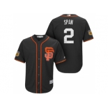 Men's San Francisco Giants #2 Denard Span 2017 Spring Training Cool Base Stitched MLB Jersey