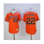 Men's San Francisco Giants #22 Will Clark Majestic Orange 1978 Turn Back The Clock Flex Base Jersey