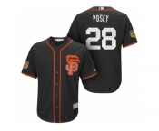 Men's San Francisco Giants #28 Buster Posey 2017 Spring Training Cool Base Stitched MLB Jersey