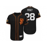 Men's San Francisco Giants #28 Buster Posey 2017 Spring Training Flex Base Authentic Collection Stitched Baseball Jersey