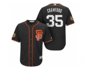 Men's San Francisco Giants #35 Brandon Crawford 2017 Spring Training Cool Base Stitched MLB Jersey