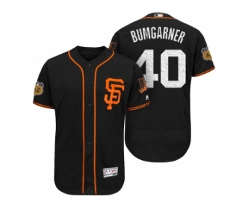 Men's San Francisco Giants #40 Madison Bumgarner 2017 Spring Training Flex Base Authentic Collection Stitched Baseball Jersey