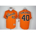 Men's San Francisco Giants #40 Madison Bumgarner Majestic Orange 1978 Turn Back The Clock Cool Base Jersey