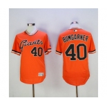 Men's San Francisco Giants #40 Madison Bumgarner Majestic Orange 1978 Turn Back The Clock Flex Base Jersey