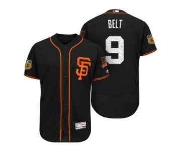 Men's San Francisco Giants #9 Brandon Belt 2017 Spring Training Flex Base Authentic Collection Stitched Baseball Jersey