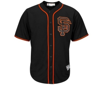 Men's San Francisco Giants Blank Majestic Black Cool Base Jersey