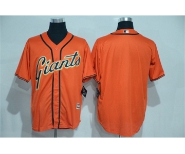 Men's San Francisco Giants Blank Majestic Orange Cool Base Jersey