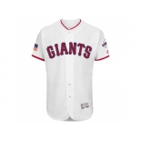 Men's San Francisco Giants Blank White Stitched 2016 Fashion Stars & Stripes Flex Base Baseball Jersey