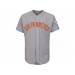 Men's San Francisco Giants Majestic Blank Gray Fashion 2016 Father's Day Flex Base Team Jersey