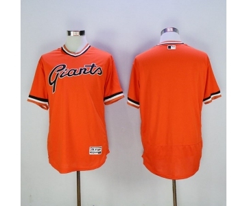 Men's San Francisco Giants Majestic Blank Orange 1978 Turn Back The Clock Flex Base Jersey