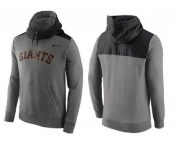 Men's San Francisco Giants Nike Gray Cooperstown Collection Hybrid Pullover Hoodie