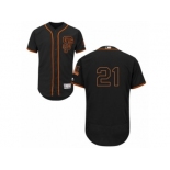 San Francisco Giants #21 Conor Gillaspie Black Men's Flexbase Collection Stitched Baseball Jersey