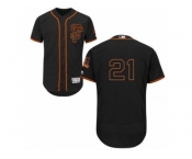 San Francisco Giants #21 Conor Gillaspie Black Men's Flexbase Collection Stitched Baseball Jersey