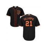 San Francisco Giants #21 Conor Gillaspie Black New Cool Base Stitched Baseball Jersey