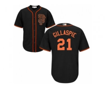 San Francisco Giants #21 Conor Gillaspie Black New Cool Base Stitched Baseball Jersey