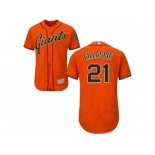 San Francisco Giants #21 Conor Gillaspie Orange Men's Flexbase Collection Stitched Baseball Jersey