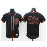 San Francisco Giants #25 Barry Bonds Black Flexbase Authentic Collection Alternate Stitched Baseball Jersey