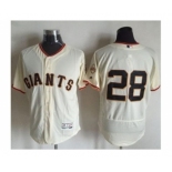 San Francisco Giants #28 Buster Posey Cream Flexbase Authentic Collection Stitched Baseball Jersey