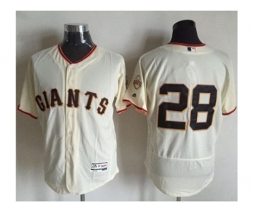 San Francisco Giants #28 Buster Posey Cream Flexbase Authentic Collection Stitched Baseball Jersey