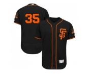 San Francisco Giants #35 Brandon Crawford Black Flexbase Authentic Collection Alternate Stitched MLB Jersey