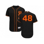 San Francisco Giants #48 Pablo Sandoval Black Flexbase Authentic Collection MLB Jersey