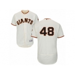 San Francisco Giants #48 Pablo Sandoval Cream Flexbase Authentic Collection MLB Jersey