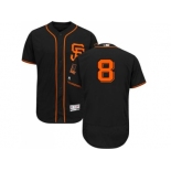 San Francisco Giants #8 Hunter Pence Black Flexbase Authentic Collection Alternate Stitched MLB Jersey