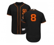 San Francisco Giants #8 Hunter Pence Black Flexbase Authentic Collection Alternate Stitched MLB Jersey