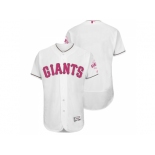 San Francisco Giants Blank White Home 2016 Mother's Day Flex Base Jersey