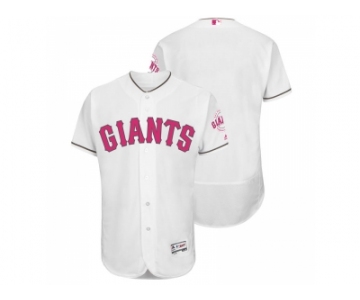 San Francisco Giants Blank White Home 2016 Mother's Day Flex Base Jersey