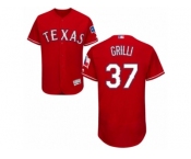 Texas Rangers #37 Jason Grilli Red Flexbase Authentic Collection MLB Jersey