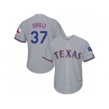 Texas Rangers #37 Jason Grilli Replica Grey Road Cool Base MLB Jersey