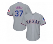 Texas Rangers #37 Jason Grilli Replica Grey Road Cool Base MLB Jersey