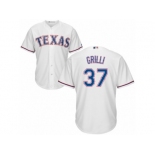 Texas Rangers #37 Jason Grilli Replica White Home Cool Base MLB Jersey