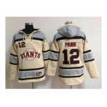 mlb jerseys san francisco giants #12 panik cream[pullover hooded sweatshirt]