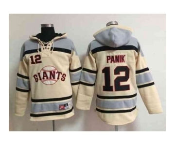 mlb jerseys san francisco giants #12 panik cream[pullover hooded sweatshirt]