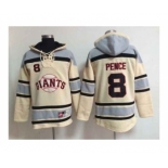 mlb jerseys san francisco giants #8 pence cream[pullover hooded sweatshirt]