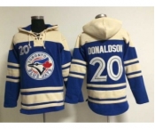 MLB Toronto Blue jays #20 donaldson blue Sawyer Hooded Sweatshirt jerseys