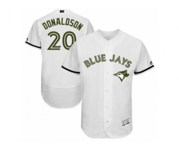 Men 2017 Memorial Day Toronto Blue Jays #20 Josh Donaldson Flex Base Jersey