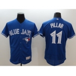 Men Toronto Blue Jays #11 Kevin Pillar Majestic blue Flexbase Authentic Collection Player Jersey