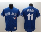 Men Toronto Blue Jays #11 Kevin Pillar Majestic blue Flexbase Authentic Collection Player Jersey