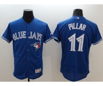 Men Toronto Blue Jays #11 Kevin Pillar Majestic blue Flexbase Authentic Collection Player Jersey