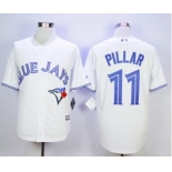 Men Toronto Blue Jays #11 Kevin Pillar White 2016 Official Cool Base Jersey