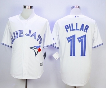 Men Toronto Blue Jays #11 Kevin Pillar White 2016 Official Cool Base Jersey