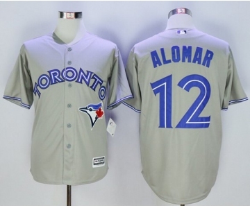 Men Toronto Blue Jays #12 Roberto Alomar Grey 2016 Official Cool Base Jersey