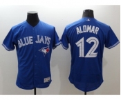 Men Toronto Blue Jays #12 Roberto Alomar Majestic Blue Flexbase Authentic Collection Player Jersey