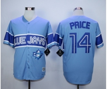 Men Toronto Blue Jays #14 David Price Light Blue Exclusive 2016 Official Cool Base Jersey