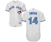 Men Toronto Blue Jays #14 justin smoak Majestic White Flexbase Authentic Collection Player Jersey[smoak]