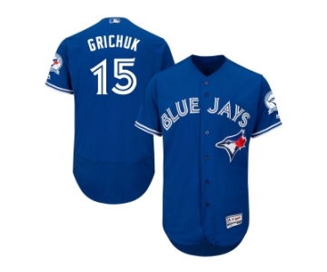 Men Toronto Blue Jays #15 Randal Grichuk Blue Flexbase Authentic Collection Stitched MLB Jersey